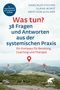 Text im Bild: "Was tun? 38 Fragen und Antworten aus der systemischen Praxis". Hintergrund: Hügelige Landschaft., Buch