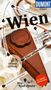 Die Wörter "Wien", "MIT GROSSEM CITYPLAN", "15× DIREKT EINTAUCHEN" sind sichtbar. Eine Sachertorte ist abgebildet., Buch