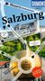 Titel: "Salzburg", Untertitel: "Mozarts Wohnzimmer". Hintergrund: Festung, goldene Kugel mit Figur., Buch