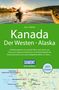 "Kanada Der Westen · Alaska" von Kurt J. Ohlhoff. Naturszene mit Kajakfahrer bei Sonnenuntergang, darunter eine Karte., Buch