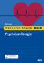 "Princip", "THERAPIE-TOOLS", "Psychokardiologie" stehen auf blauem Hintergrund mit Herz und EKG-Linie., Buch