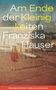 Am Ende der Kleinigkeiten. Franziska Hauser. Kind im roten Mantel, unscharfer Hintergrund mit Zelten., Buch