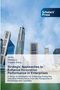 Schrift: "Strategic Approaches to Enhance Innovation Performance in Enterprises" vor Wolkenkratzern und einem blauen Himmel., Buch