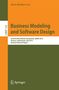 Business Modeling and Software Design, Buch