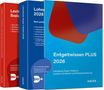 Bücherreihe mit den Titeln: "Entgeltwissen PLUS 2026", "Lohnsteuer Super-Tabelle 2026" und "Lexikon Lohnsteuer"., Buch