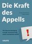 "Die Kraft des Appells" von Karsten Bredemeier und Fabian Wahler. Ein weißes Sprechblasen-Symbol mit rotem Ausrufezeichen., Buch