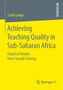Sarah Lange: Achieving Teaching Quality in Sub-Saharan Africa, Buch
