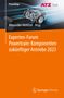 "Experten-Forum Powertrain: Komponenten zukünftiger Antriebe 2023". Illustration eines Autos mit transparentem Gittermodell., Buch
