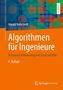 Text: „Algorithmen für Ingenieure, Technische Realisierung mit Excel und VBA, 4. Auflage.” Farbige geometrische Formen.