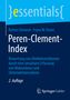 "Peren-Clement-Index" in weißer Schrift, blauer Hintergrund, Springer Gabler Logo unten rechts., Buch