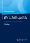 Christian A. Conrad, Wirtschaftspolitik, Eine praxisorientierte Einführung, 3. Auflage. Blaues Design mit geometrischen Formen., Buch
