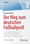 Text: "Der Weg zum deutschen Fußballprofi. Eine qualitative Analyse von Persönlichkeitsstrukturen ehemaliger Nachwuchstalente." Links oben in Blau "BestMasters", rechts "RESEARCH". Unten Logo "Springer"., Buch