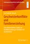 Titel: "Geschwisterkonflikte und Familienerziehung", Autor: Jan Frederik Bossek. Gelber Hintergrund mit abstrakten Formen., Buch