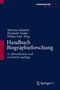 "Handbuch Biographieforschung. 3., überarbeitete und erweiterte Auflage." Dunkelblauer Hintergrund., Buch