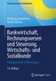 Buchcover mit Text: "Prüfungstraining für Bankkaufleute", Autoren, Titel und Ausgabe. Blau-gelbes Design, Springer Gabler Logo., Buch