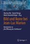 Text auf dunkelblauem Hintergrund; Titel: "Bild und Ikone bei Jean-Luc Marion". Oben blaues, gemustertes Design., Buch