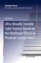 Lei Zhang: Ultra-Broadly Tunable Light Sources Based on the Nonlinear Effects in Photonic Crystal Fibers, Buch