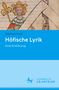 Andreas Kraß: Höfische Lyrik, Buch