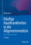 Titel: "Häufige Hautkrankheiten in der Allgemeinmedizin", Autor: Dietrich Abeck. Gestaltung in Blau- und Violetttönen., Buch