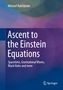 "Ascent to the Einstein Equations" von Michael Ruhrländer, mit Themen wie Raumzeit und Gravitation, auf buntem Hintergrund., Buch
