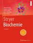 „Stryer Biochemie, 9. Auflage“, Liste von Autoren, Springer Spektrum Logo, abstraktes Molekül auf rotem Hintergrund.
