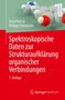 „Spektroskopische Daten zur Strukturausklärung organischer Verbindungen, 7. Auflage". Molekülstruktur im Hintergrund.