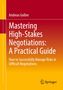 Andreas Goßen, Mastering High-Stakes Negotiations: A Practical Guide. Wie man Risiken in schwierigen Verhandlungen managt. Springer-Logo., Buch
