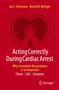 "Acting Correctly During Cardiac Arrest" steht über einem Herzsymbol mit Händen in Wiederbelebungsposition. Springer-Logo unten., Buch