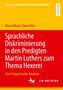 Titel: Sprachliche Diskriminierung in den Predigten Martin Luthers zum Thema Hexerei. Farben: Gelb und Rot., Buch