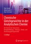 Lehrbuch über chemische Gleichgewichte mit Autoren Fritz Scholz, Heike Kahlert, Uwe Schröder. Rotes Cover, Reagenzgläser., Buch