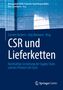 "CSR und Lieferketten" in großer, weißer Schrift auf blauem Hintergrund, Springer Gabler Logo unten., Buch
