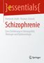 "essentials" und "Schizophrenie" stehen groß auf rotem Hintergrund. Unten rechts ist ein Springer-Logo., Buch