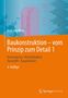 „Baukonstruktion – vom Prinzip zum Detail 1“. Titelbild mit Molekülstrukturen und Holzquerschnitten., Buch