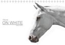 Sabine Peters: Pferde ON WHITE (Tischkalender 2021 DIN A5 quer), KAL