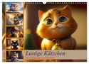 Dirk Meutzner: Lustige Kätzchen (Wandkalender 2024 DIN A3 quer), CALVENDO Monatskalender, KAL