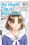 Titel: "An jenem Tag in Hiroshima". Texte: "Ein Mädchen und ein Arzt erzählen". Manga-Stil. Junge in Schuluniform., Buch