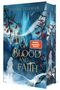 "Elvira Zeissler, A City of Blood and Faith, SPIEGEL Bestseller-Autorin." Fantasy-Cover mit Burg, Silhouette, Dornenranken., Buch