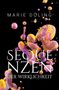 "Marie Döling", "Sequenzen der Wirklichkeit". Bunte, marmorierte 3D-Formen schweben auf schwarzem Hintergrund., Buch
