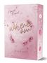 "Marcel Freund", "Where our Dreams take Root", JUNE & LEVI. Rosa Hintergrund, blumige Motive und Muster zieren die Box.