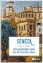 "Seneca - Vom glückseligen Leben, Von der Kürze des Lebens." Ein Mosaik zeigt antike Gebäude., Buch