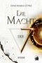 "Die Macht der 7" von Jana Maria Lüpke. Eine Illustration mit feurigen und musikalischen Elementen., Buch