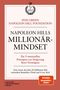 "Napoleon Hills Millionär-Mindset" steht im Zentrum. Ein roter Rahmen umgibt den weißen Hintergrund. Links unten Verlag., Buch