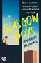 Text: "Wohin gehst du, wenn die Welt keinen Platz für dich hat? GLASGOW BOYS, Margaret McDonald." Ein Hemdloser Junge sitzt vor blauem Himmel und Hochhaus., Buch