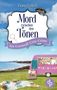 „Mord zwischen den Tönen. Ein Cornwall Cosy Crime“ von Fiona Leitch. Szene: Küste mit pinkem Foodtruck., Buch