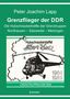 Buchtitel: "Grenzflieger der DDR" von Peter Joachim Lapp. Illustration: Hubschrauber vor einer Karte der DDR., Buch