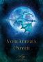 Text: "Vorläufiges Cover" und "Drachenmond Verlag". Ein blauer Drache vor einem leuchtenden Vollmond, umgeben von Sternen., Buch