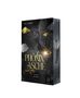„Phönix Asche: Die Saat der Nacht“ von Pia L. Sorrel. Auf dunklem Hintergrund ein stilisierter Phönix in Gold und Schwarz., Buch