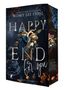 "Happy End for You", Band 2 von Romy Lee Stone, darkes Design mit blauen Rosen und goldenen Elementen., Buch