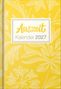 Text: "Auszeit Kalender 2027". Gelber Hintergrund mit floralen Mustern in Weiß., Buch