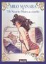Text: "MILO MANARA", "Die Kunst den Hintern zu versohlen", "ROSA GABICCE", "SPLITTER". Illustration: Frau in gestreiftem Kleid., Buch